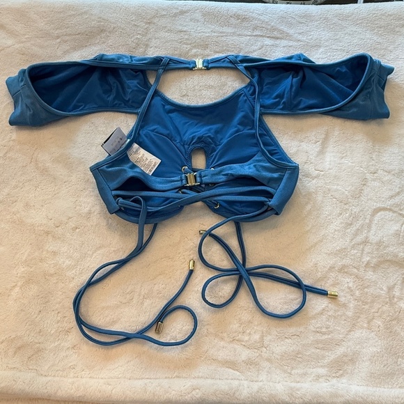 New! B Fyne Milan Bikini Top Blue 45645 - Picture 6 of 12